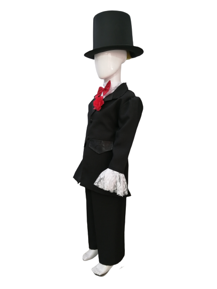 Disfraz traje de Catrin de lujo con sombrero halloween para niños
