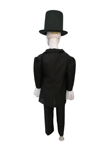 Disfraz traje de Catrin de lujo con sombrero halloween para niños