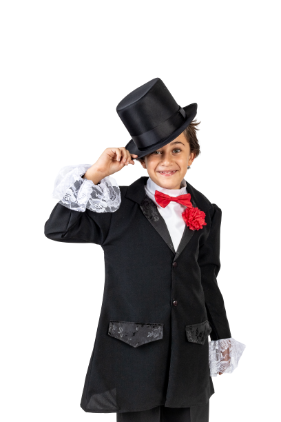 Disfraz traje de Catrin de lujo con sombrero halloween para niños