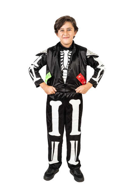 Disfraz traje de Motociclista Ghost Rider para niños